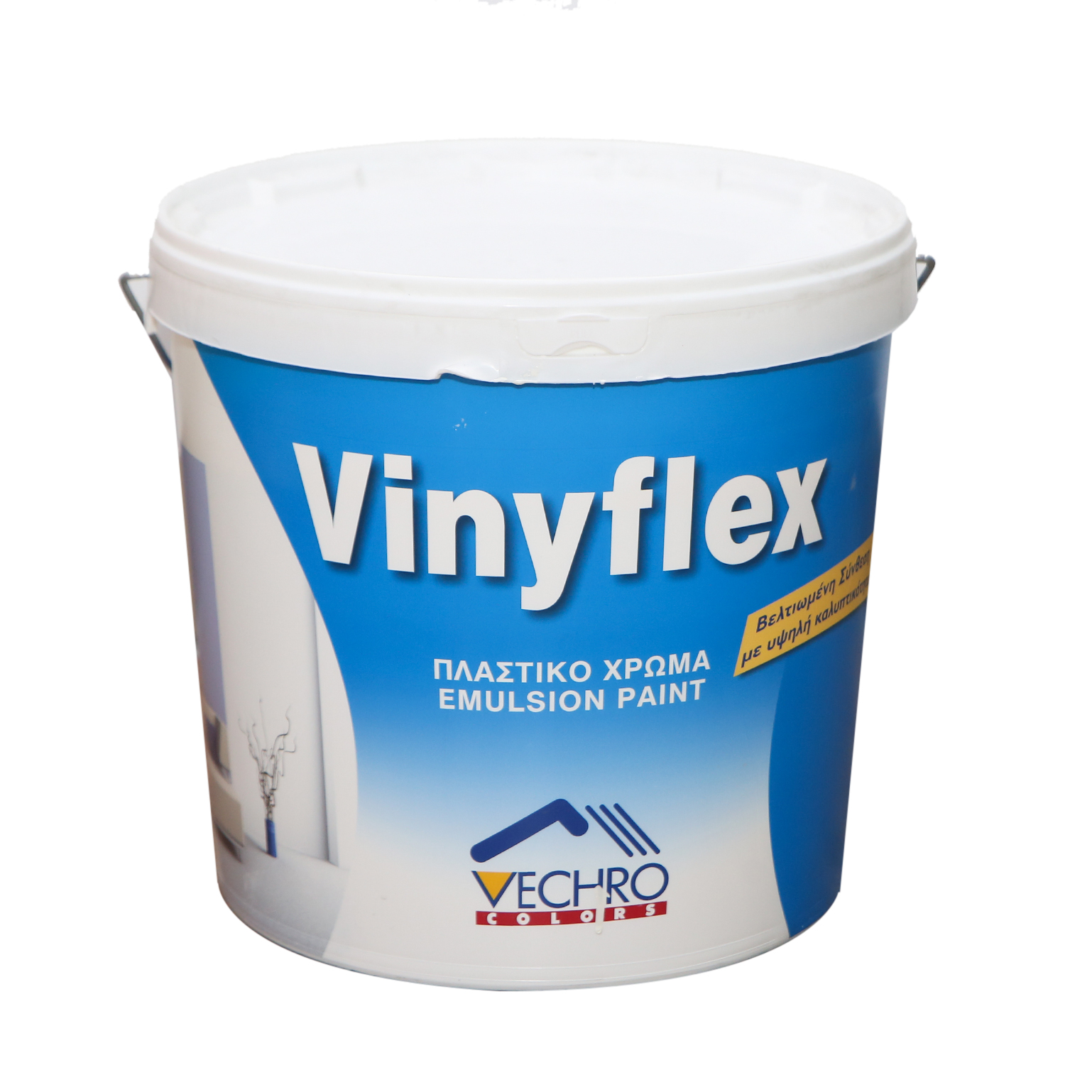 წყალემულსია VINYFLEX PLASTIC 15LT — ინტერიერის საღებავი